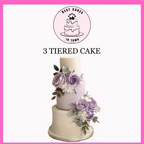 Exquisite Three or Four Tiered Wedding Cake