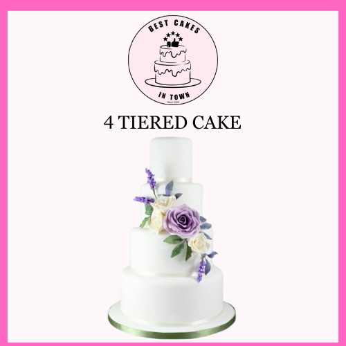 Exquisite Three or Four Tiered Wedding Cake