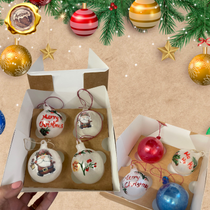 ARTISAN CHRISTMAS SUGAR BAUBLES