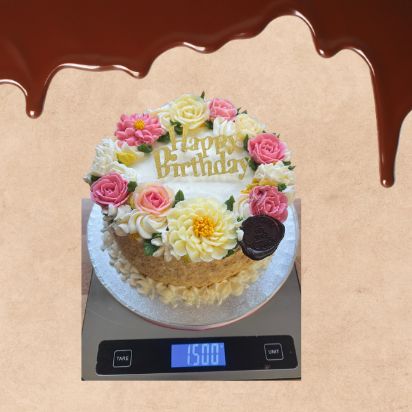 Floral birthday cake