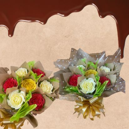 Floral cupcakes pack of 7