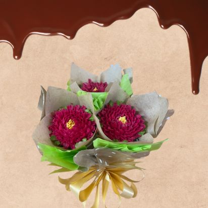 Floral cupcakes pack of 3