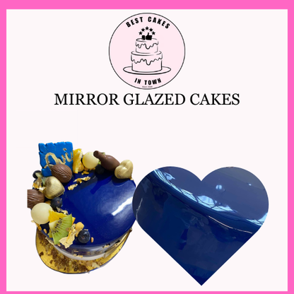 HEART SHAPED MIRROR GLAZED CAKES